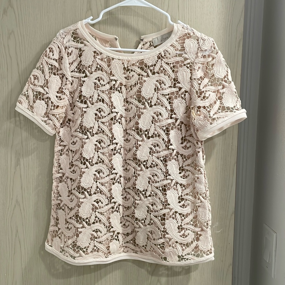 Loft lace top